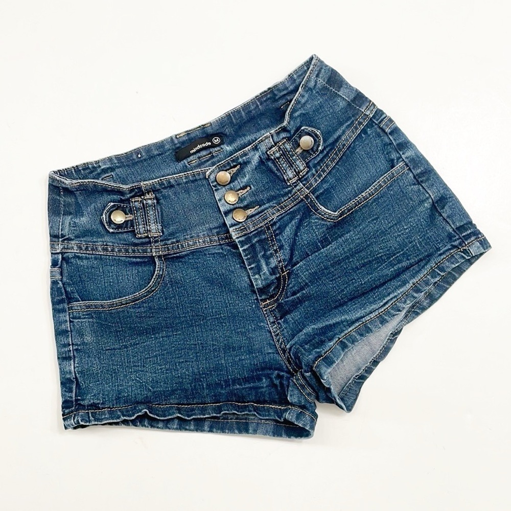 Mind Code denim shorts